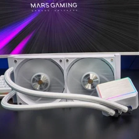 Mars Gaming Refrigeración líquida ML-PROII 240 Blanco 240mm 2 ventiladores 800-2000 RPM TDP 450W Mars Gaming Refrigeración líquida ML-PROII 240 Blanco 240mm 2 ventiladores 800-2000 RPM TDP 450W